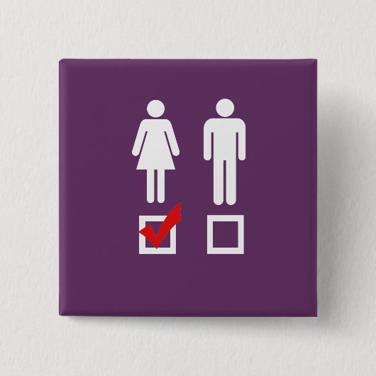 私は女の子が好きだ 缶バッジ (正面)