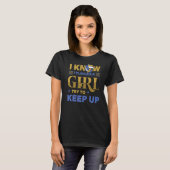 私は女の子が遊ギャグバレーボール愛好家のように知っている Tシャツ (正面フル)