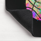 私は女の子が遊バスケットを上げようとしているよ保うに知っている マウスパッド (コーナー)