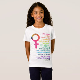 私は女の子です Tシャツ