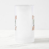 私は女の子で、いつでも魚を釣りに行く フロストグラスビールジョッキ (中央)