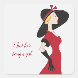 私は女の子になるのが大好き スクエアシール