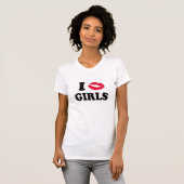 私は女の子に接吻します Tシャツ (正面フル)