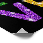 私は女の子のためのマルディグラスマルディグラスシャツが大好き ポスター (角)