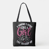 私は女の子のように乗って山を登る保ことを知る トートバッグ (裏面)