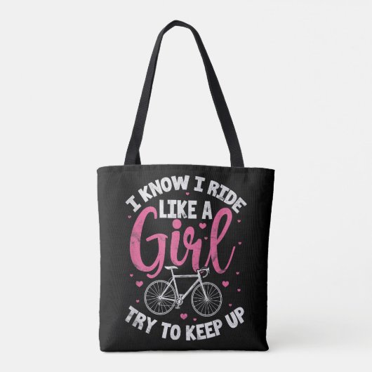 私は女の子のように乗って山を登る保ことを知る トートバッグ (裏面)