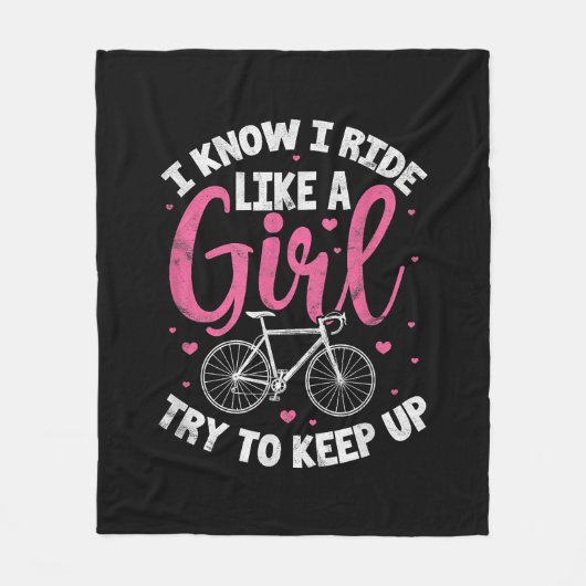 私は女の子のように乗って山を登る保ことを知る フリースブランケット (正面)