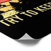 私は女の子のように登るヴィンテージレトロ女の子登山 ポスター (角)