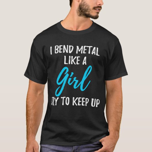 私は女の子のように金属を曲げる Tシャツ (正面)
