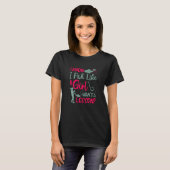 私は女の子のように魚を知っている女性の富士L Tシャツ (正面フル)