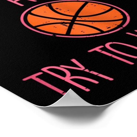 私は女の子のバ遊スケットボおもしろいスポーツGirが好き知っている ポスター (角)