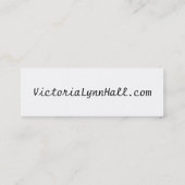 私は女の子の人魚のプロフィールカードであることを愛します スキニー名刺 (裏面)