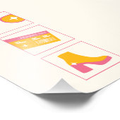 私は女の子の壁のポスター フォトプリント            (角)