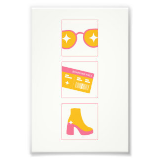 私は女の子の壁のポスター フォトプリント           