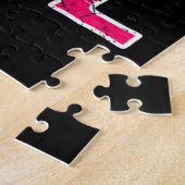 私は女の子の空手キックボクシングのように蹴る ジグソーパズル (側面)