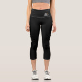 私は女の子の高い腰のカプリスだ カプリレギンス (正面)