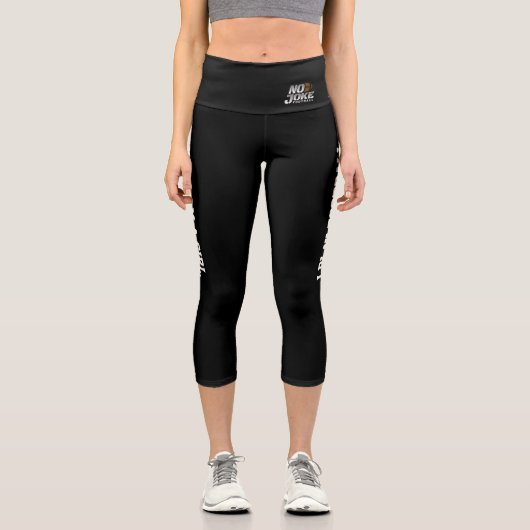 私は女の子の高い腰のカプリスだ カプリレギンス (正面)