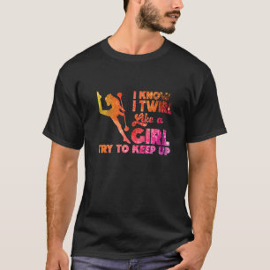 私は女の子のTwinlersマジョレトルトバトンTwinlのように回転 Tシャツ