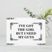 私は女の子を得持っているが、私は私の男のgroomsmanが必要だ 招待状 (スタンド正面)