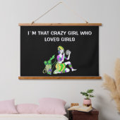 私は女の子を熱狂する愛しているあの女の子だ 吊り下げ型タペストリー (寝室)