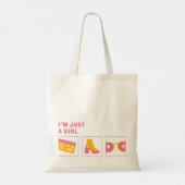 私は女の子トートバッグだ トートバッグ (裏面)