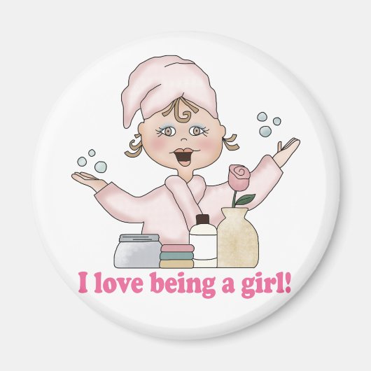 私は女の子マグネットが大好き マグネット (正面)