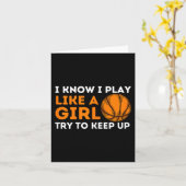 私は女の遊子が上にしようとす保る知っている – Basketb カード (黄色い花)