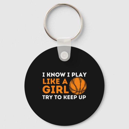 私は女の遊子が上にしようとす保る知っている – Basketb キーホルダー (正面)