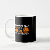 私は女の遊子が上にしようとす保る知っている – Basketb コーヒーマグカップ (左)
