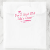 私は女保の子の生素晴らし活だ ラウンドシール (バッグ)