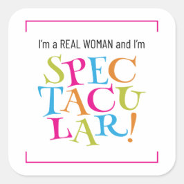 私は女実在だそして私は壮大だ! スクエアシール
