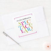 私は女実在だそして私は壮大だ! スクエアシール (封筒)