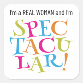 私は女実在だそして私は壮大だ! スクエアシール