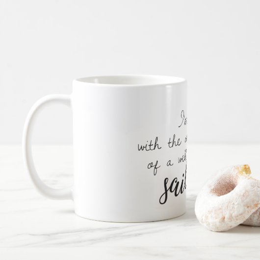 私は女性です コーヒーマグカップ (ドーナツ)