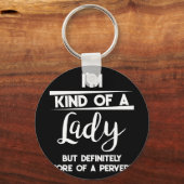 私は女性の一種だが、間違いなく変態の キーホルダー (正面)