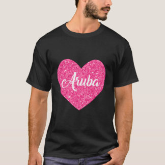 私は女性の女の子のためのアルバピンクハート旅行ギフトが大好き Tシャツ