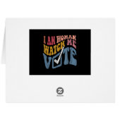 私は女性の私の投票2024ブルーウェーブ投票を見ている (裏面横)