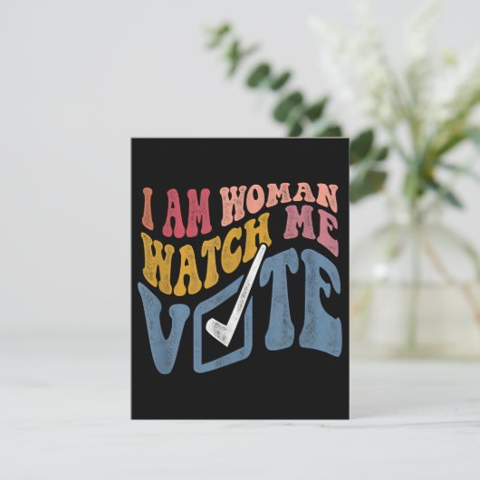 私は女性の私の投票2024ブルーウェーブ投票を見ている エンクロージャーカード (スタンド正面)