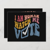 私は女性の私の投票2024ブルーウェーブ投票を見ている シーズンカード (正面/裏面)