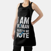 私は女性は私の投票を見ているヴィンテージ エプロン (インサイチュ)