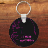 私は女性キーチェーン キーホルダー (正面)