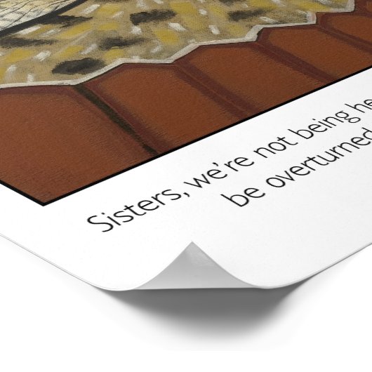 私は女性、私は鳥のポスターを飛ぶことができる ポスター (角)