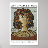 私は女性、私は鳥のポスターを飛ぶことができる ポスター (正面)