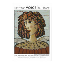 私は女性、私は鳥のポスターを飛ぶことができる