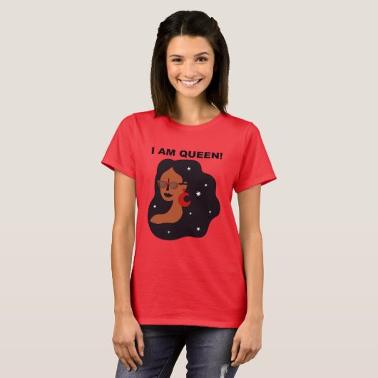 私は女王だ Tシャツ (正面フル)