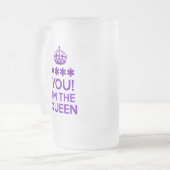 私は女王です フロストグラスビールジョッキ (正面左)