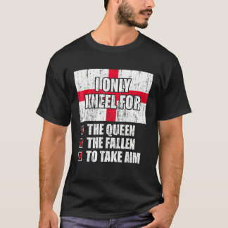 私は女王に狙いを定めるために落ちたひざまずく Tシャツ
