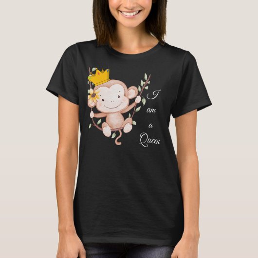 私は女王 - エレガント Tシャツ (正面)