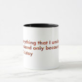 ...私は好きだから分かる(トルストイ引用文) マグカップ (中央)