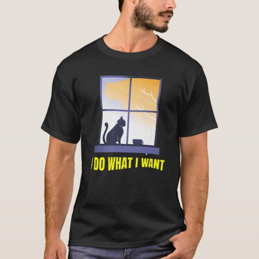 私は好きなようにすおもしろいる Tシャツ (正面)